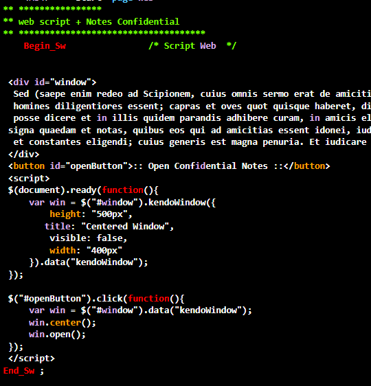 MS4BI Code Insertion Example