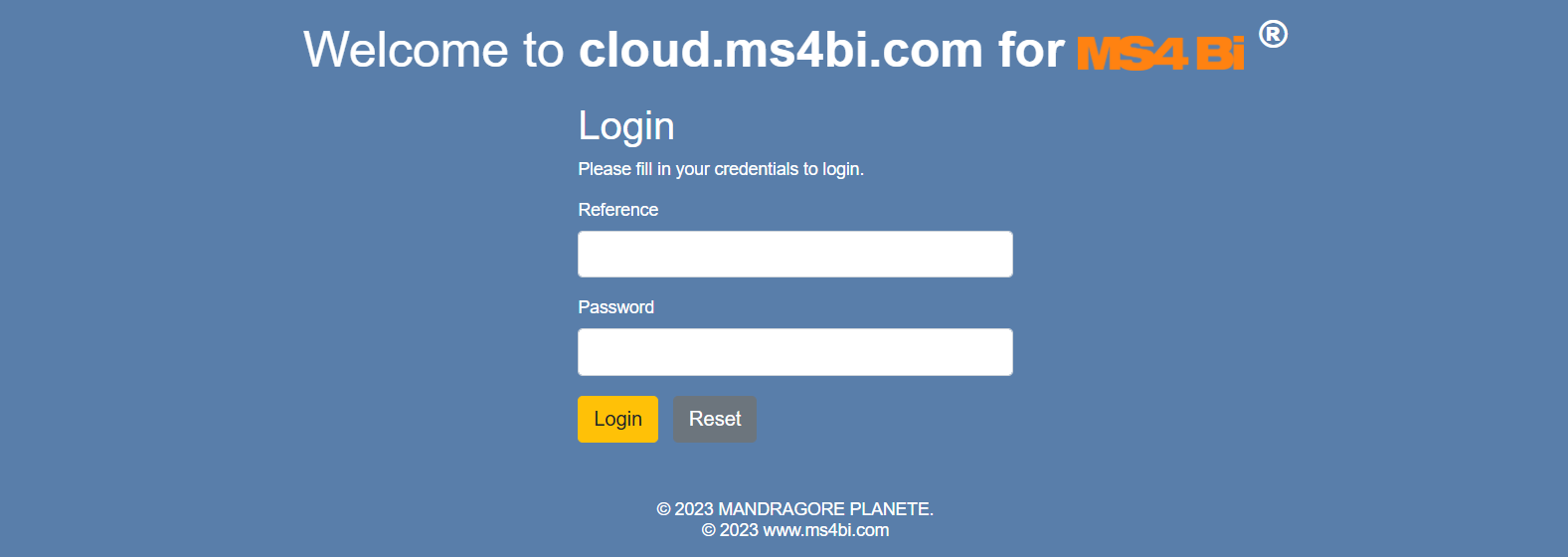 MS4BI cloud  