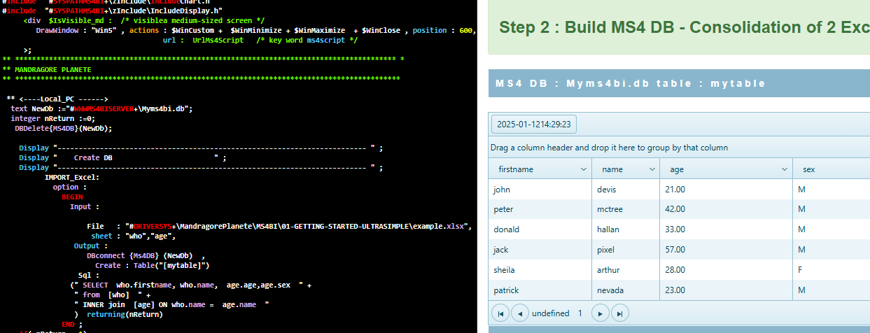 MS4BI Demo 2